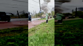 Missile attack in Chernihiv