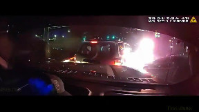 Bernalillo County release dashcam video of a suspect trying to escape while blocked in by cruisers