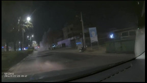 Dashcam footage shows missile striking central Israel