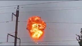 Shooting down the kamikaze drone