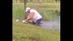 A 74-year-old man in Florida pulled his puppy out of an alligator's mouth