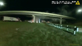 Columbus police officer saves man from burning truck moments before explosion