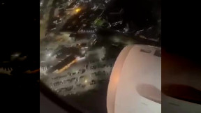 Bird Flies Straight Into Airplane Engine