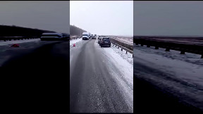Police arrive at the scene of the accident