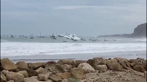 Tsunami strikes north coast of Peru