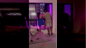 Stray Fireworks Hitting Woman