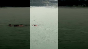 Man Strips Off His Clothes, Dives Into A Freezing-Cold Water To Save A Random Person