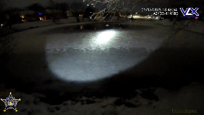 Body cam video shows night rescue of woman from a frozen Florence pond