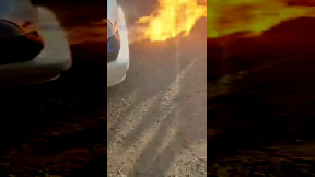 Fiery exhaust