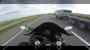 Biker High Speed Crash