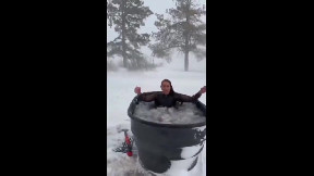 Ice bath. This is crazy