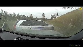 Dashcam shows the ending of a pursuit with a DUI suspect