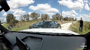 DeSoto County Sheriff’s dashcam shows pursuit suspect backing into cruiser
