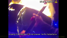Mt. Pleasant Police officers rescue woman from fiery crash