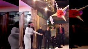 she really hates piñatas