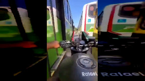 Reckless Biker Gets Instant Karma