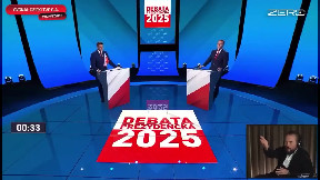 Polish Presidential Candidate Took Something Right in the Middle of the Debate