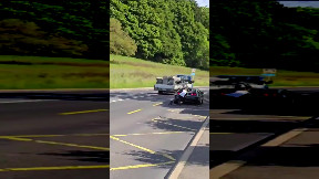 Cyclist meets Delorean