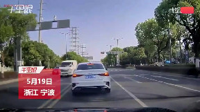 Motorcyclist sent flying into air running a red light