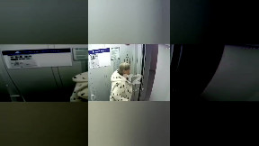 Psycho drug user in an elevator