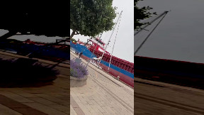 Freighter Crashes Into Sailboat and Shore