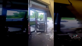 Car Rams Store During Fight