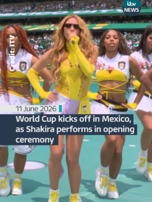 The largest World Cup in tournament history has begun, with performances from Shakira and Burna Boy at the opening ceremony in Mexico City. More than 80,000 fans made their way to Azteca Stadium, ahead of the co-hosts' opening match against South Africa. Four-time Grammy winner Shakira and Burna Boy performed the official World Cup song ‘Dai Dai’. Mexican, Venezuelan and Colombian artists also performed.