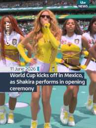 The largest World Cup in tournament history has begun, with performances from Shakira and Burna Boy at the opening ceremony in Mexico City. More than 80,000 fans made their way to Azteca Stadium, ahead of the co-hosts' opening match against South Africa. Four-time Grammy winner Shakira and Burna Boy performed the official World Cup song ‘Dai Dai’. Mexican, Venezuelan and Colombian artists also performed.
