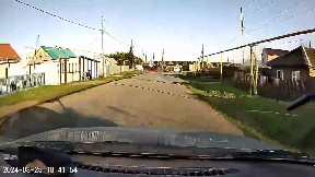 Police Chase in Village