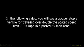 OSHP dash, body cam footage from a traffic stop of a driver doing 134 mph in a 65 mph zone