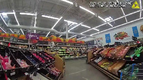 Extortion suspect runs from Marion County deputies through Walmart produce aisle