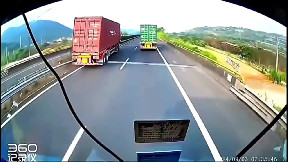 Driver's Quick Thinking Saves His Life