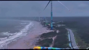 Super typhoon devastates Wenchang wind farm