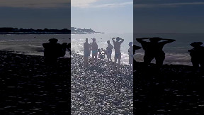 Vacationers found a sea mine