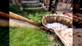 Traditional Romanian washing machines used the flow of rivers