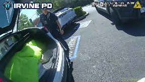 A woman accused of shoplifting at Irvine mall is arrested after hiding in Tesla trunk