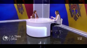 Earthquake during live TV, when Moldovan President Maia Sandu was speaking