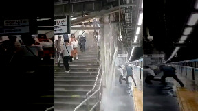 Heavy rain hits Tokyo