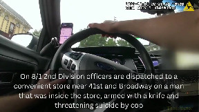 Louisville Metro Police release bodycam of Officer Baker using a taser on a man threatening suicide