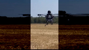 Dropping Robot Dog by Drone in Ukraine
