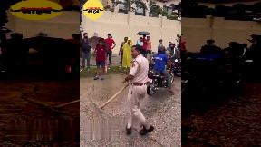 Cop slaps traffic violators in city struck by floods