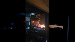Air raids light up Beirut night sky