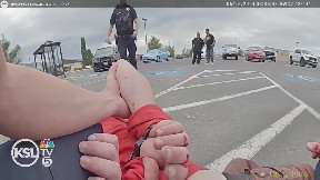 Bodycam shows Utah man arrested for trying to hijack bus, set off fire extinguisher, burn an officer