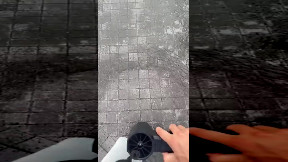 Tip for walking on wet roads