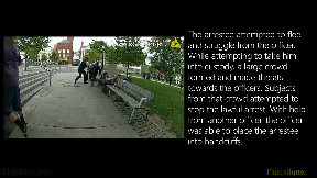 Burlington Police bodycam shows a use of force arrest with a crowd after wanted suspect is arrested