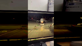 Catering truck crashes into Alaska Airlines 737