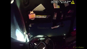 Minnesota State trooper allows malfunctioning car to hit his squad, saving teenage driver