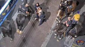 APD’s horse-mounted unit arrests two suspects after fight turns into short chase