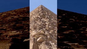 Dog casually descends Great Pyramid of Giza