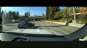 Bodycam shows suspect throw bomb at WA police officers on I-90